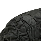 Prada Gathered Handbag Black Nylon Leather — view 7