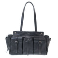 Prada Route Large Leather Tote Bag Black