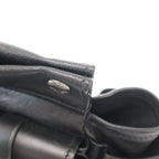 Prada Route Large Leather Tote Bag Black — view 8