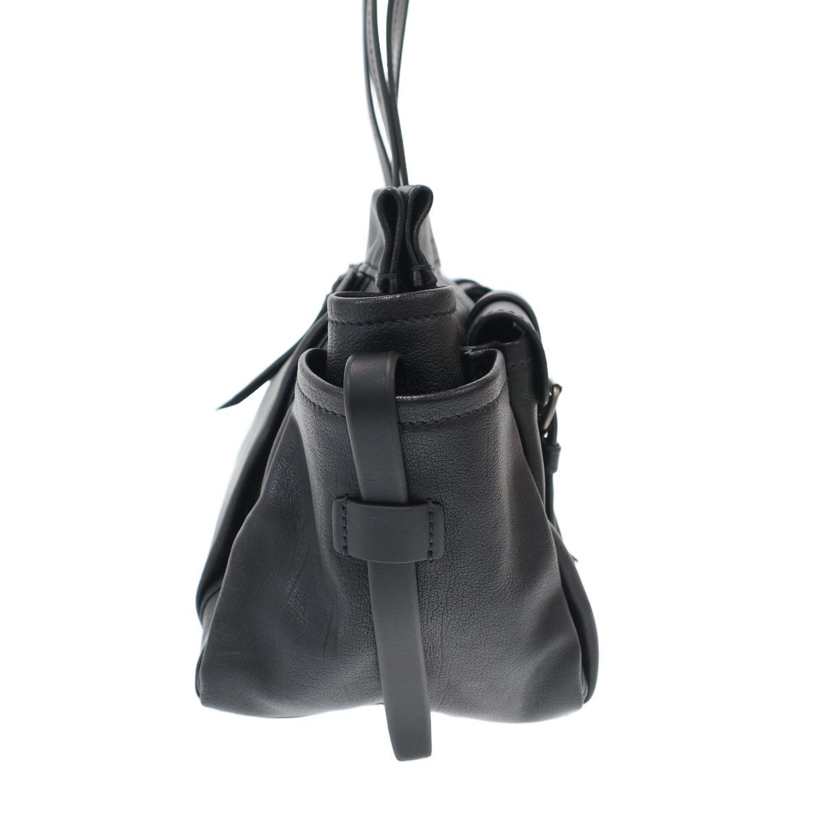 Prada Route Large Leather Tote Bag Black — view 3