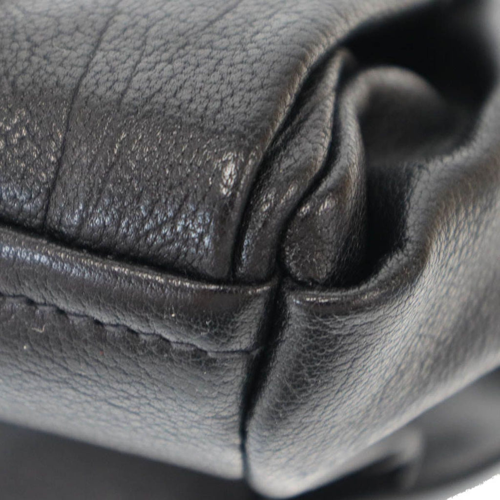 Prada Route Large Leather Tote Bag Black — view 7