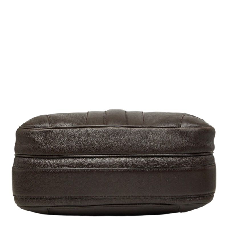 Gucci Crossbody Shoulder Bag Dark Brown Leather — view 3