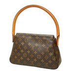 Louis Vuitton Monogram Mini Looping Shoulder Bag Brown Leather — view 2