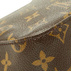 Louis Vuitton Monogram Mini Looping Shoulder Bag Brown Leather — view 7