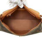 Louis Vuitton Monogram Mini Looping Shoulder Bag Brown Leather — view 8