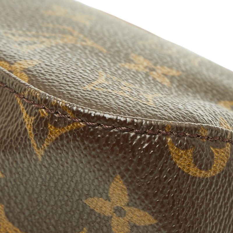 Louis Vuitton Monogram Mini Looping Shoulder Bag Brown Leather — view 6