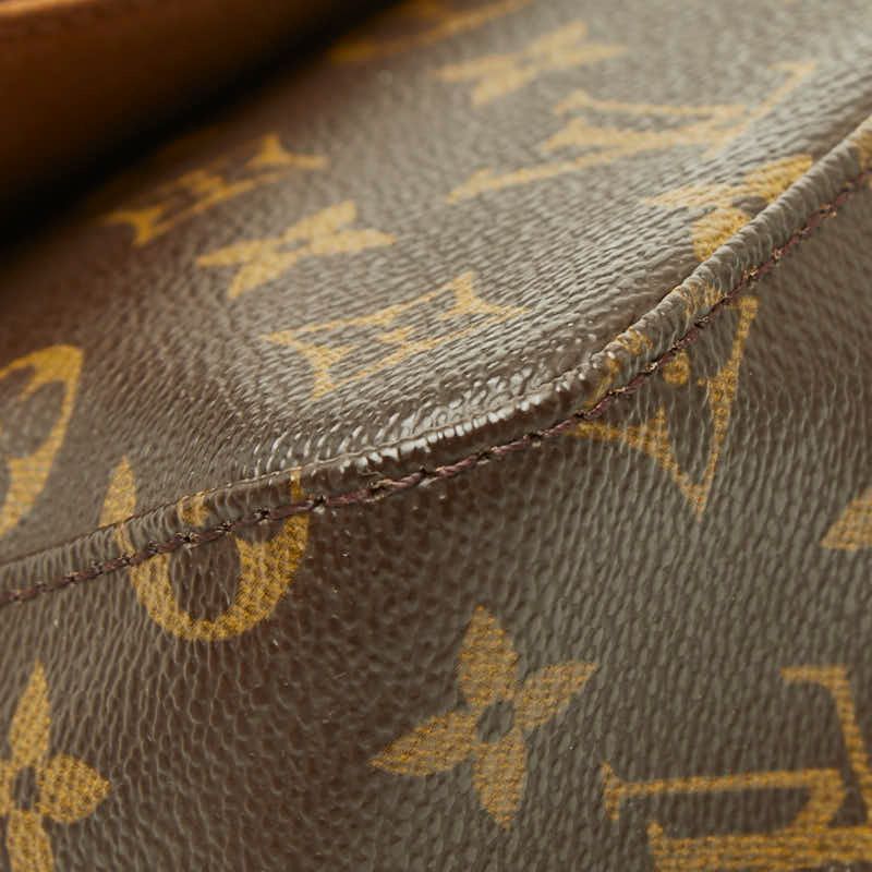 Louis Vuitton Monogram Mini Looping Shoulder Bag Brown Leather — view 5