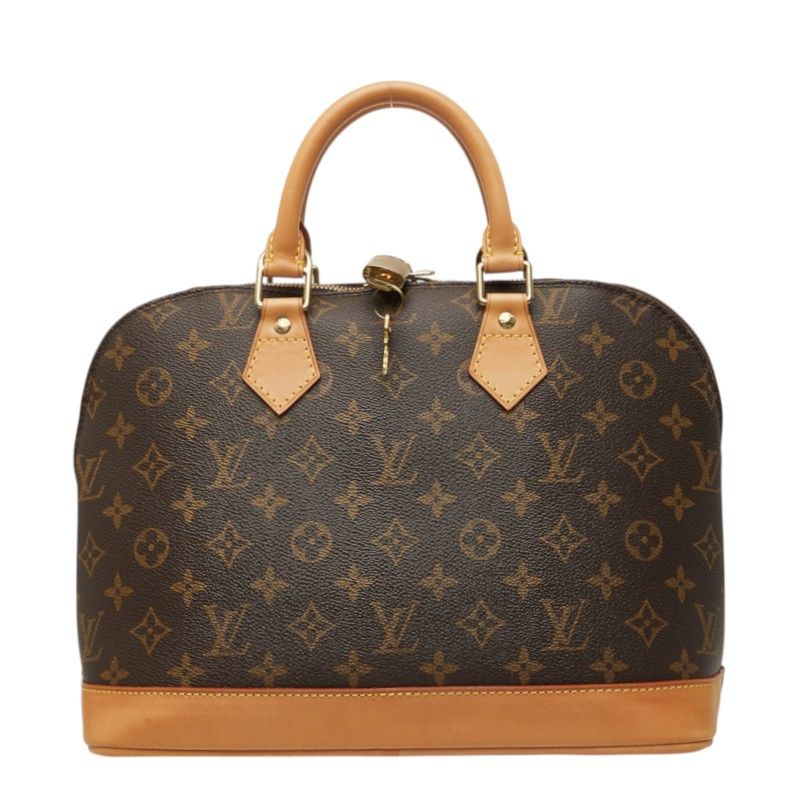 Louis Vuitton Monogram Alma PM Vintage Shape Handbag Brown Leather