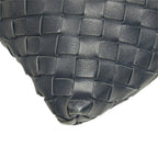 Bottega Veneta Intrecciato Crossbody Shoulder Bag Navy Leather — view 5