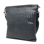 Bottega Veneta Intrecciato Crossbody Shoulder Bag Navy Leather — view 2