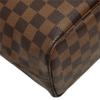Louis Vuitton Damier Neverfull PM Tote Bag Brown Leather — view 5