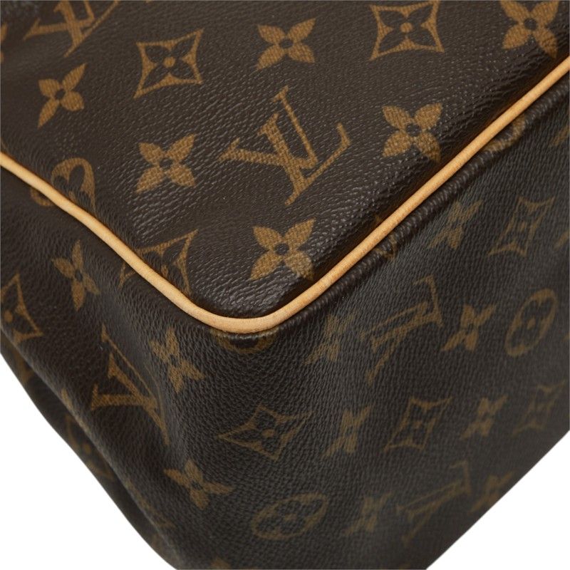 Louis Vuitton Monogram Batignolles Handbag Brown Leather — view 5