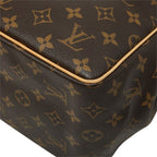 Louis Vuitton Monogram Batignolles Handbag Brown Leather — view 4