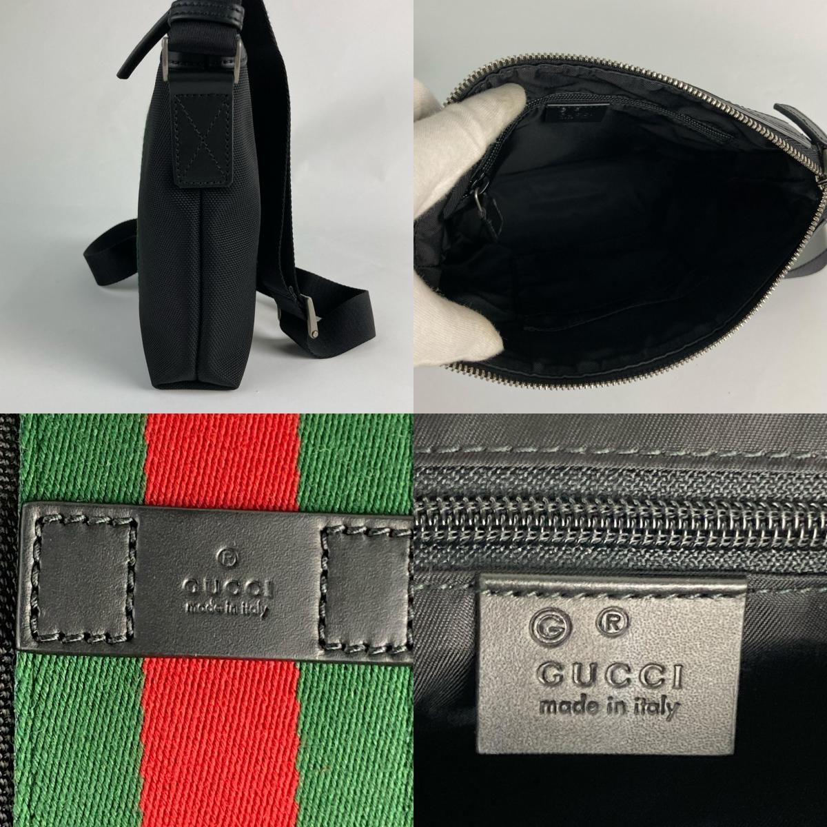 Gucci Sherry Line Shoulder Bag Black — view 7