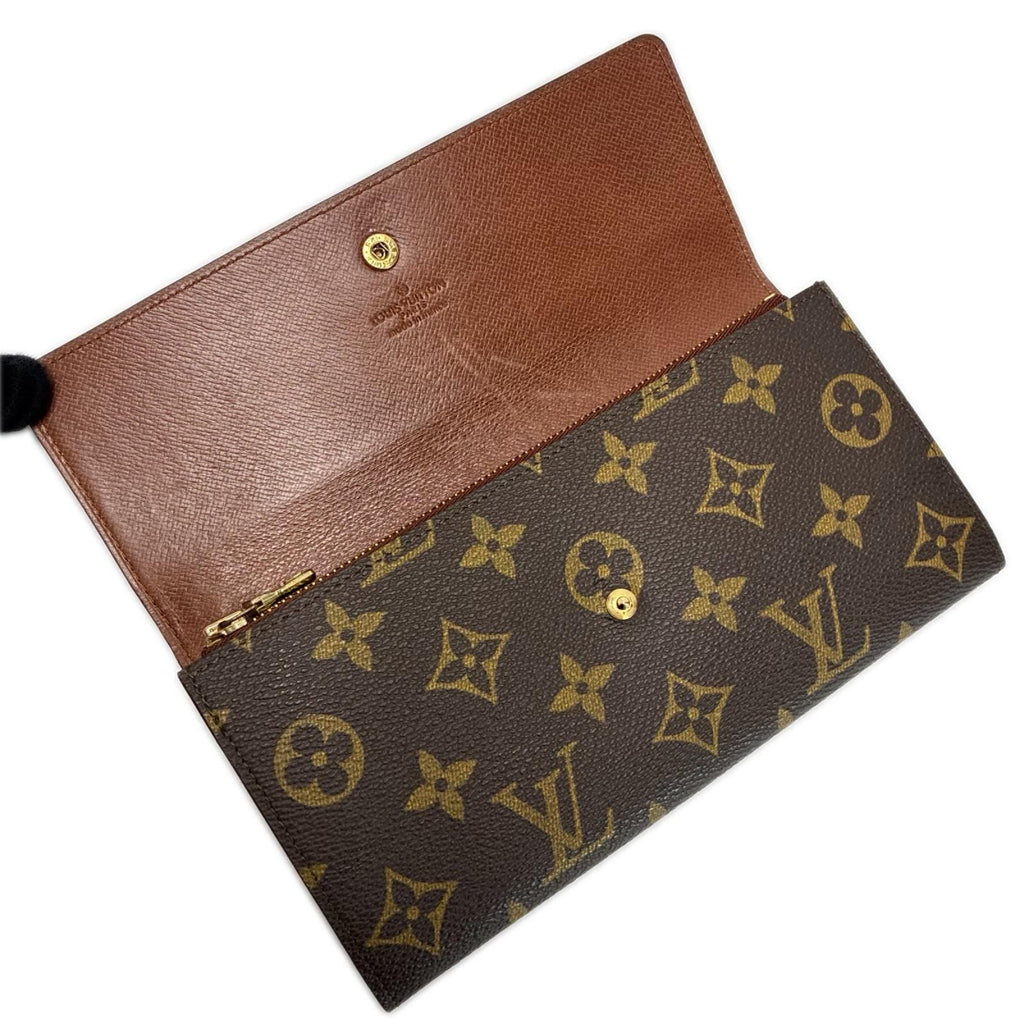 Louis Vuitton Monogram Portefeuille Monnaie Credit Wallet Gold — view 5