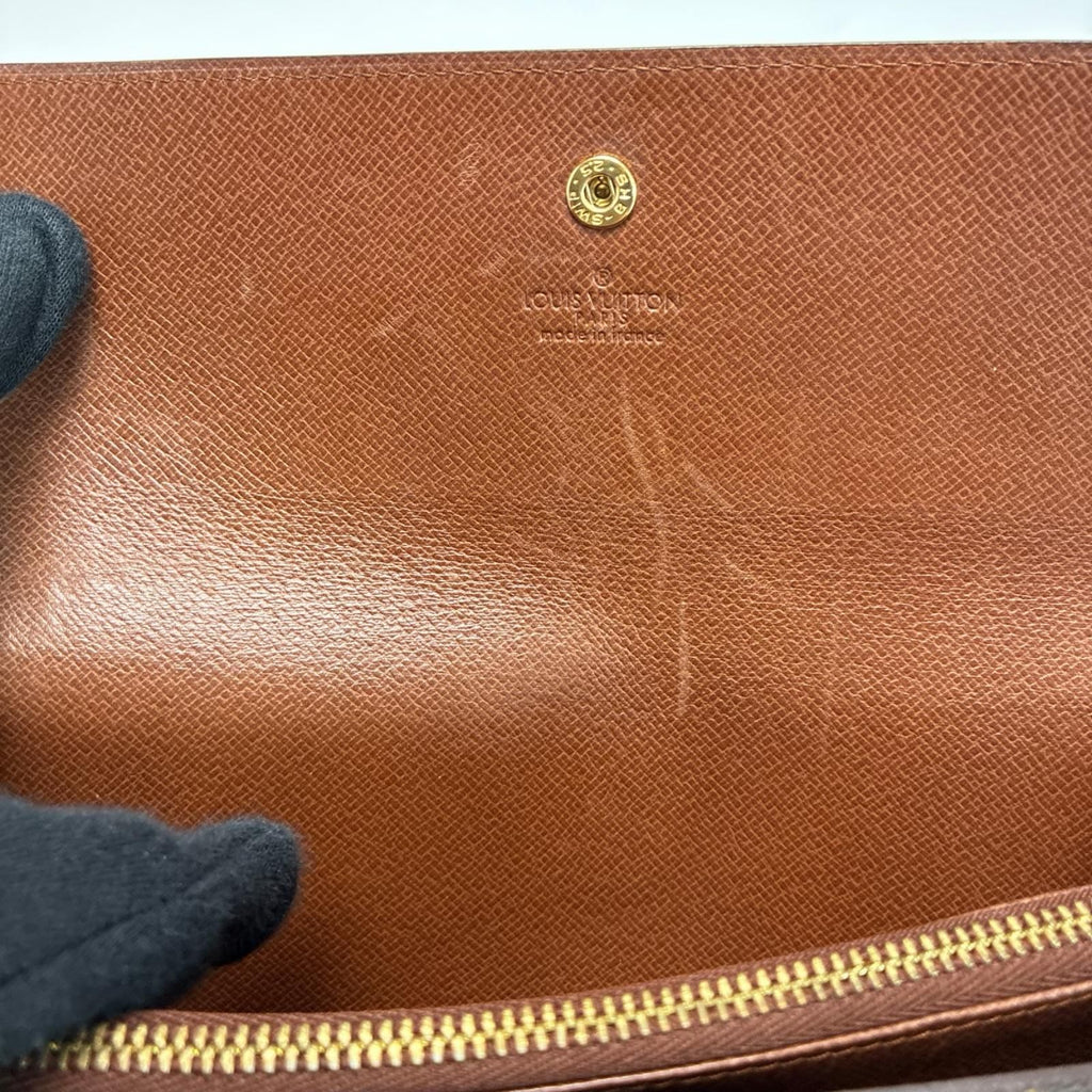 Louis Vuitton Monogram Portefeuille Monnaie Credit Wallet Gold — view 6
