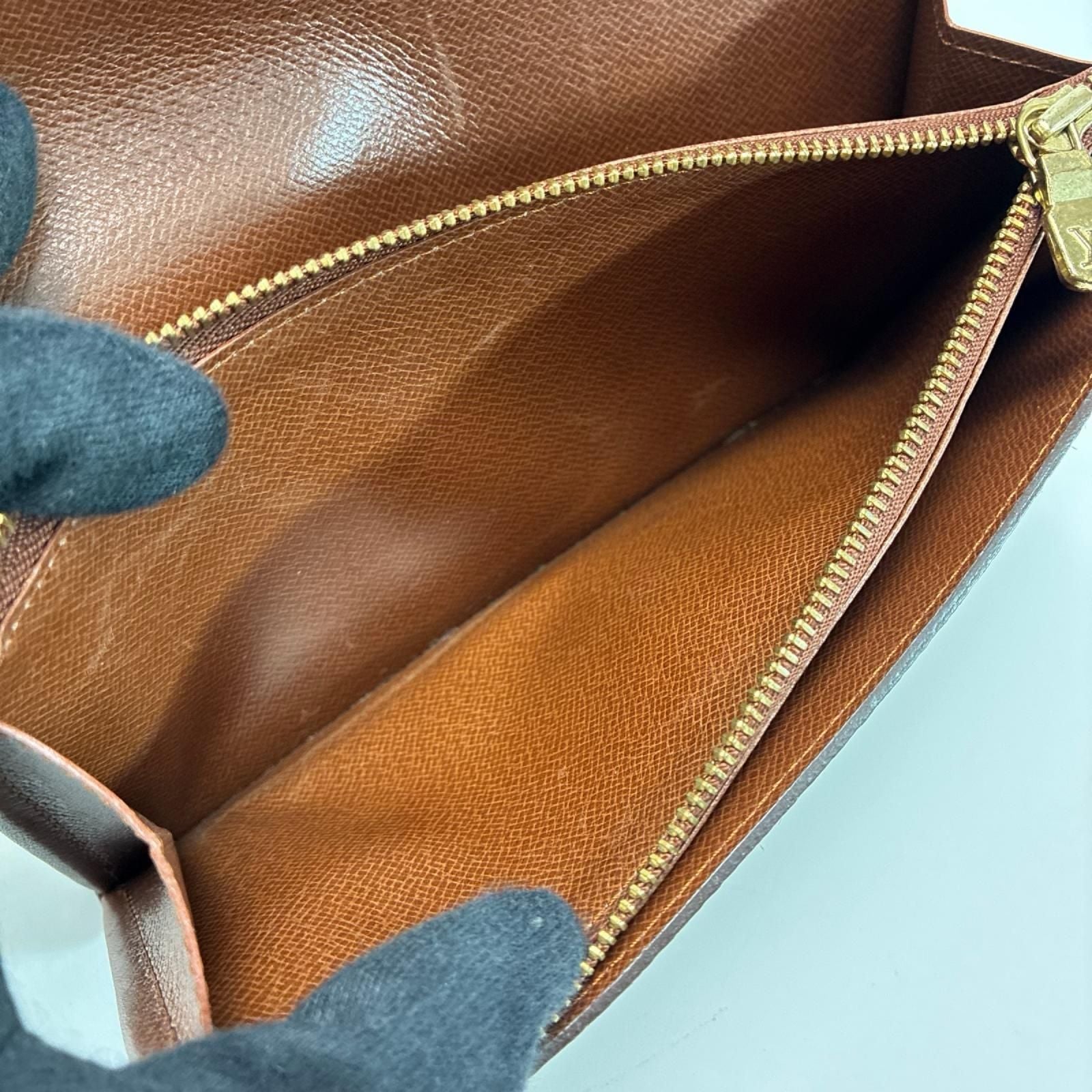Louis Vuitton Monogram Portefeuille Monnaie Credit Wallet Gold — view 8