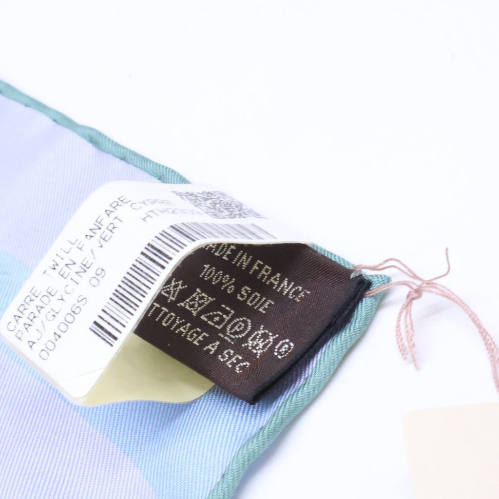 Hermes 09 Carre Twill Parade en Fanfare Silk 90 Scarf — view 6