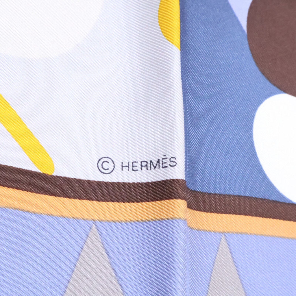 Hermes 09 Carre Twill Parade en Fanfare Silk 90 Scarf — view 5