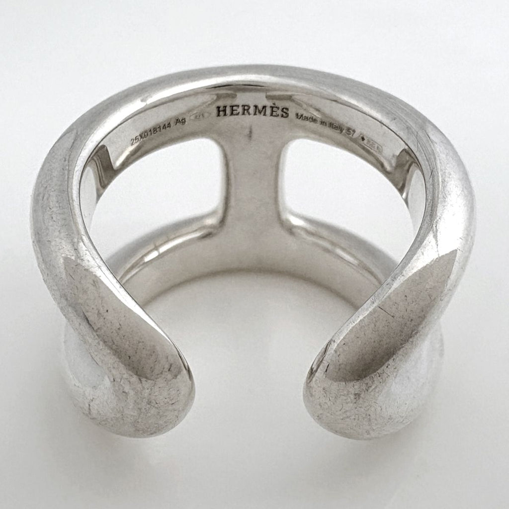 Hermes Osmose Ring GM 925 Sterling Silver — view 3