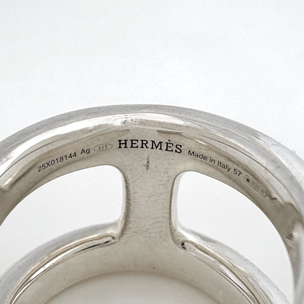 Hermes Osmose Ring GM 925 Sterling Silver — view 5