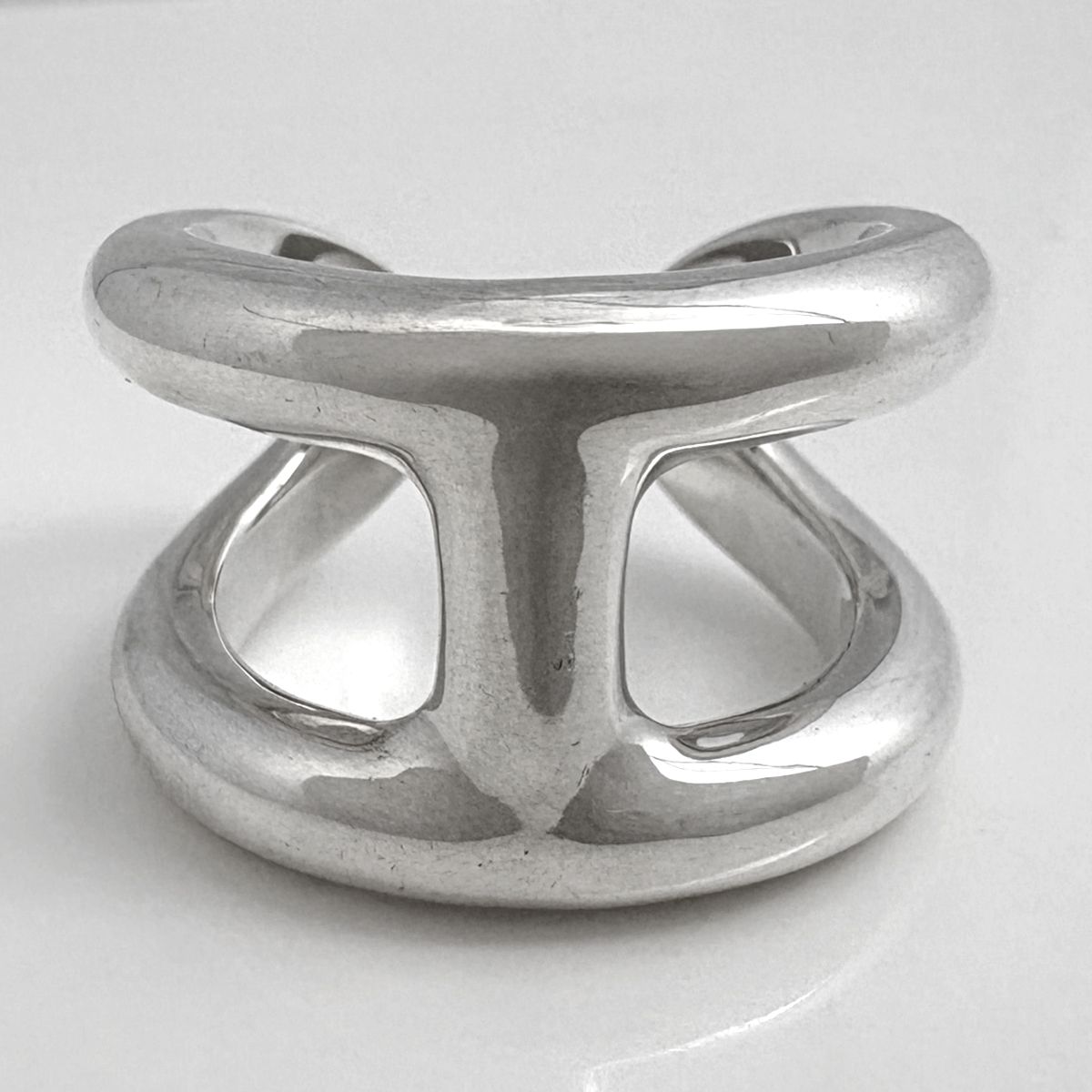 Hermes Osmose Ring GM 925 Sterling Silver — view 2