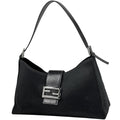 Fendi Handbag Zucca Logo Fabric Nero