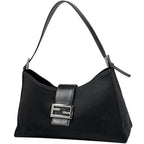 Fendi Handbag Zucca Logo Fabric Nero