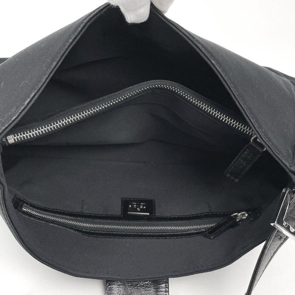 Fendi Handbag Zucca Logo Fabric Nero — view 8