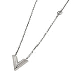 Louis Vuitton Necklace Essential V Silver Plated