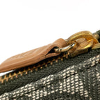 Dior Trotter Pattern Saddle Bag Canvas Green — view 4