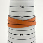 Hermes Hapi 3 Bracelet Leather Silver Plated Orange — view 6