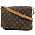 Louis Vuitton Musette Tango Shoulder Bag Short Monogram Brown