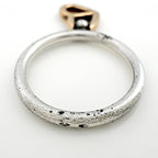 Hermes Ring Heart Silver Gold — view 3