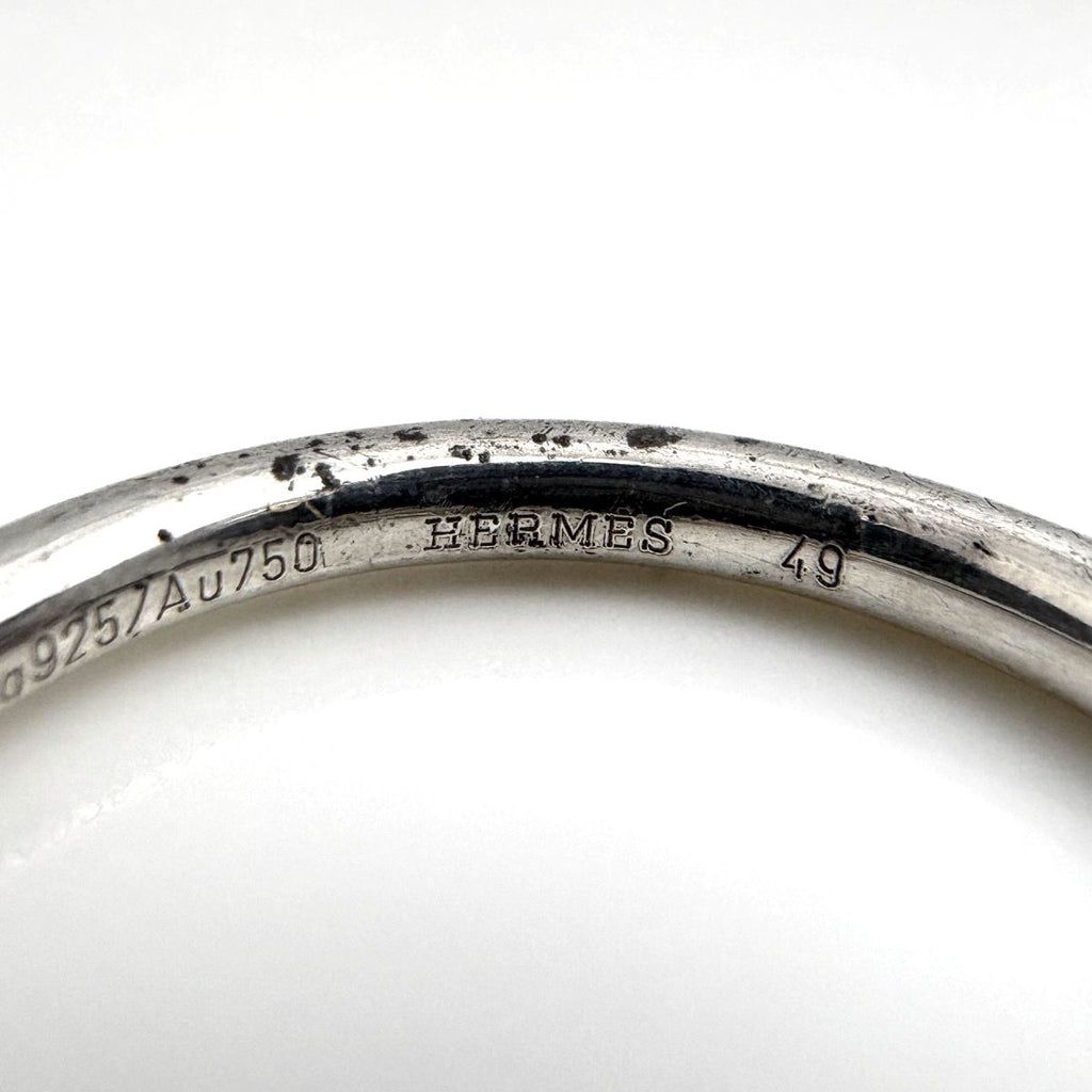 Hermes Ring Heart Silver Gold — view 5