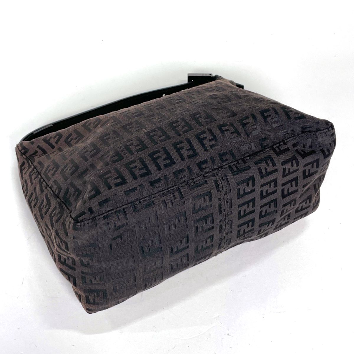 Fendi Handbag Zucchino Pattern Canvas Brown — view 2