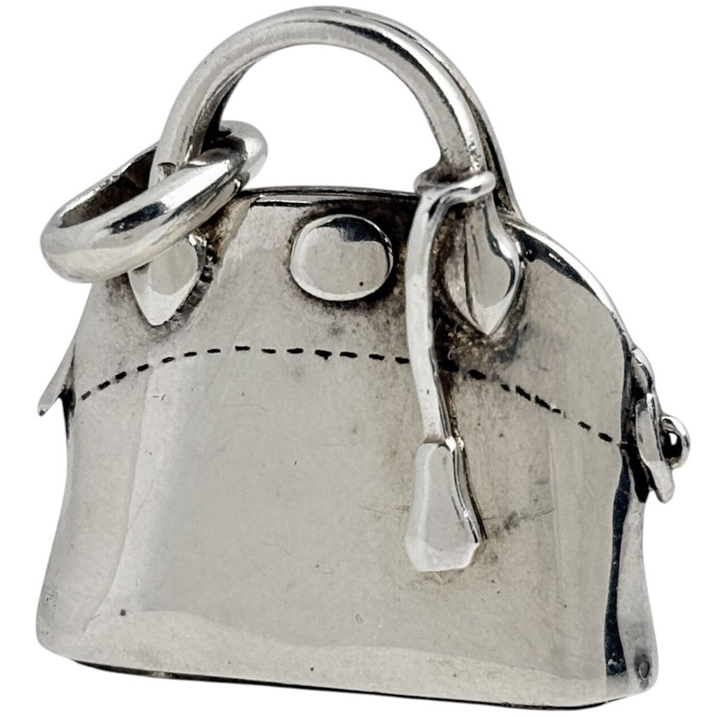 Hermes Pendant Bolide Motif Pill Case 925 Sterling Silver