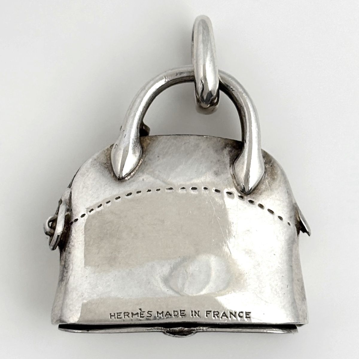 Hermes Pendant Bolide Motif Pill Case 925 Sterling Silver — view 3