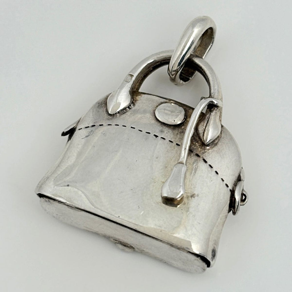 Hermes Pendant Bolide Motif Pill Case 925 Sterling Silver — view 2
