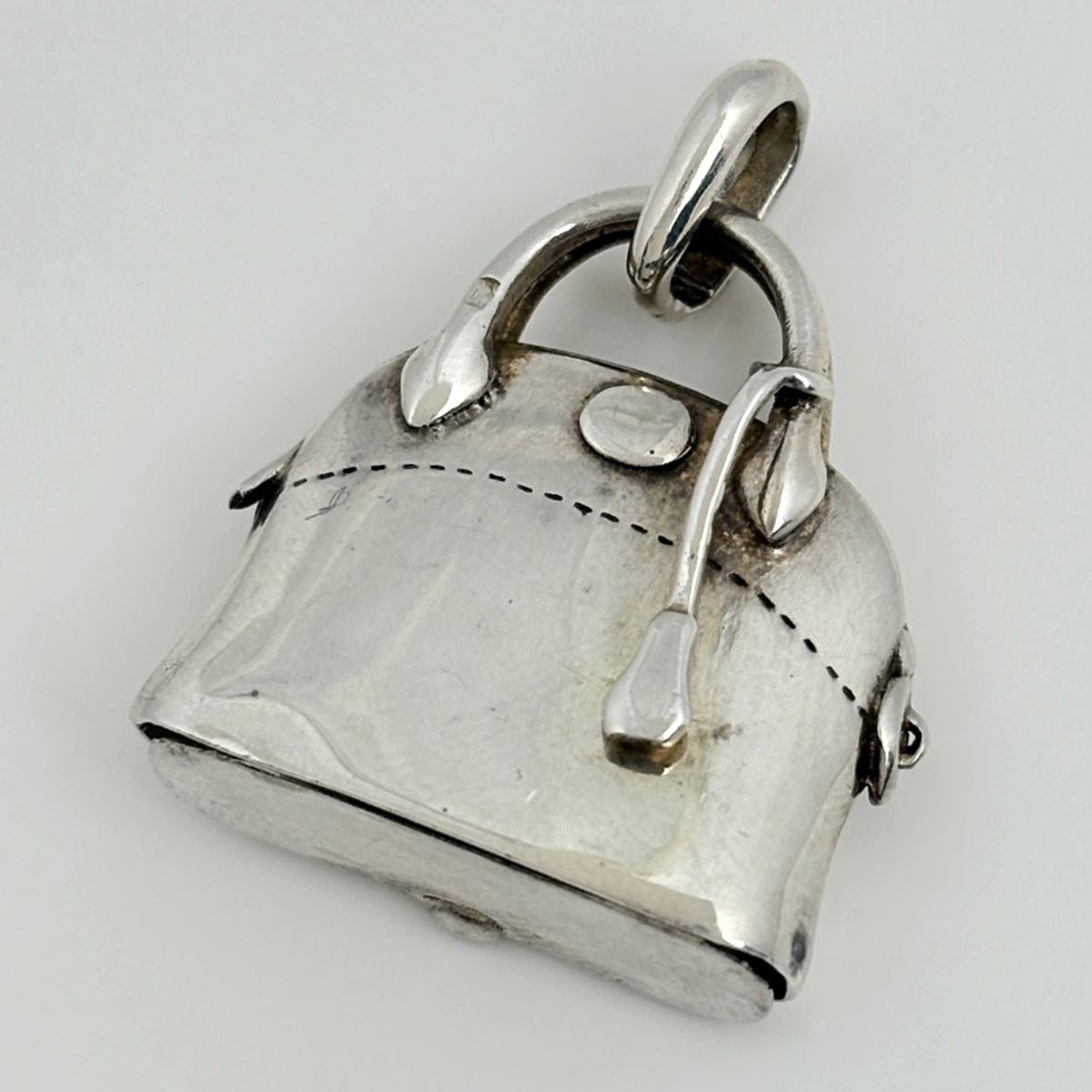 Hermes Pendant Bolide Motif Pill Case 925 Sterling Silver — view 2