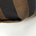 Fendi Shoulder Bag Pecan Pattern Canvas Brown Black — view 3