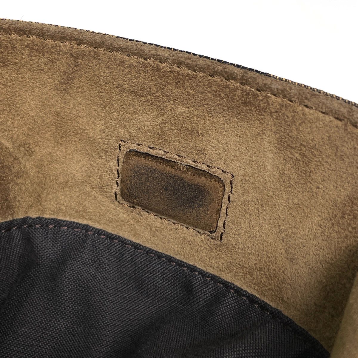 Fendi Shoulder Bag Pecan Pattern Canvas Brown Black — view 6