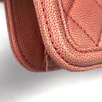 Chanel Handbag Quilted CC Logo 2-Way Caviar Leather Salmon Pink — view 3