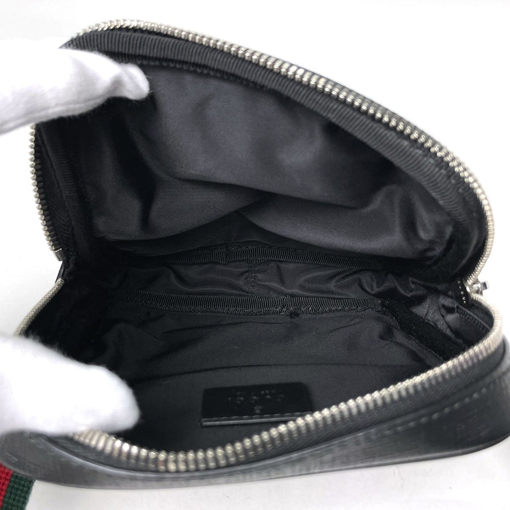 Gucci Belt Bag GG Pattern Waist Supreme Sherry Line Web Brown Black — view 8