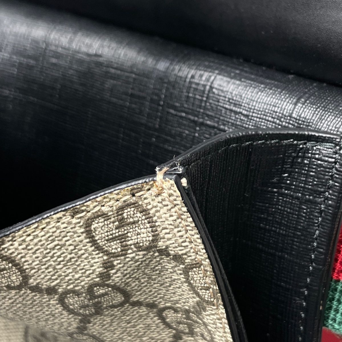 Gucci Belt Bag GG Pattern Waist Supreme Sherry Line Web Brown Black — view 7