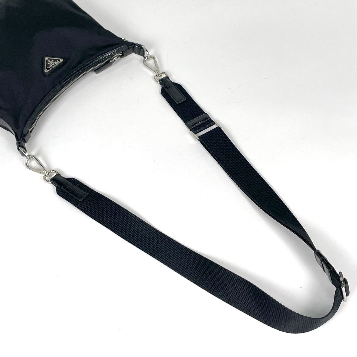 Prada Shoulder Bag Patent Nylon Nero — view 6