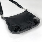 Prada Shoulder Bag Patent Nylon Nero — view 2