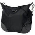 Prada Shoulder Bag Patent Nylon Nero