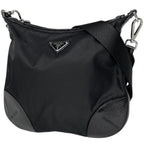 Prada Shoulder Bag Patent Nylon Nero