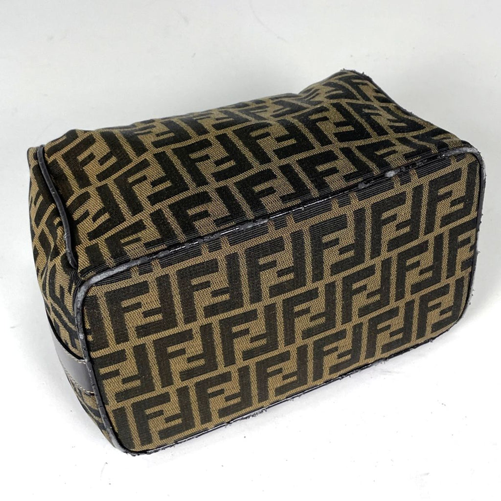 Fendi Handbag Zucca Pattern Vanity Bag Canvas Brown — view 2
